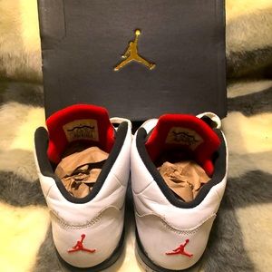Nike Jordan Retro 5 BP size 3y. Only worn a few times. Great condition.